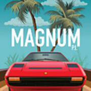 Magnum Pi Tv Series Poster Poster