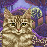 Maine Coon Fantasy Adventure Poster