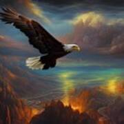 Majestic Eagle Poster