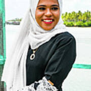 Shades Of Islam - Malaysian Local Woman, Sabah, Borneo Poster