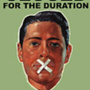 Man With Mouth Closed Poster