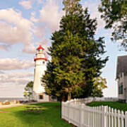 Marblehead Lighthouse Entrance Square Poster