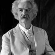 Mark Twain Portrait - 1906 Poster