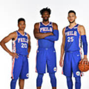 Markelle Fultz, Ben Simmons, And Joel Embiid Poster