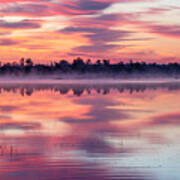 Marl Lake Pastel Sunrise Poster