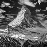 Matterhorn In The Clouds Poster