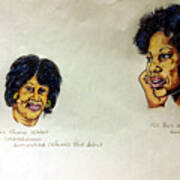 Maxine Waters And Toni Morrison Poster
