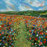 Meadow With Wildflowers Poster
