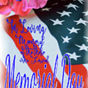 Memorial Day Usa Card Poster