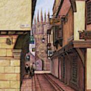 Mercery Lane, Canterbury Poster