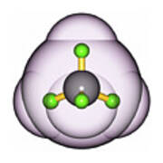 Methane Molecule Ch4 13 Poster