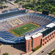 Michigan Stadium Overhead Poster