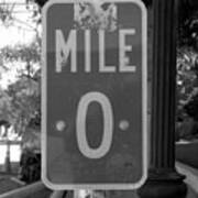 Mile 0 Key West Poster