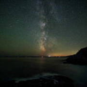 Milky Way Over Acadia Poster