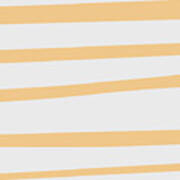 Minimalist Gray And Tangerine Stripe Poster
