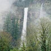 Misty Multnomah Falls, Oregon Poster
