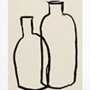 Modern Bottles - Art By Linda Woods Poster