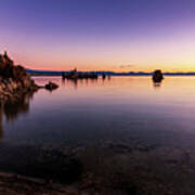 Mono Lake Purple Sunrise Poster