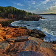 Monument Cove In Early Morning Light Poster