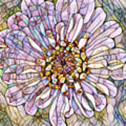 Mosaic Portret Flower Poster