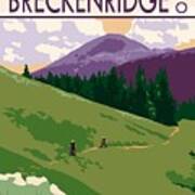 Mountain Biking Red Trail No. 9125, Breckenridge, Colorado Poster