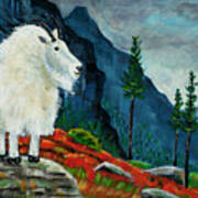 Mountain Goat Country Poster