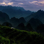 Waiting For The Night  - Ha Giang Loop Road. Northern Vietnam Poster
