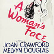 Movie Poster For ''a Woman's Face'', With Joan Crawford, 1941 Poster