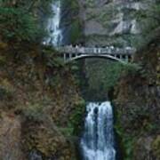 Multnomah Falls Usa Oregon Fall Poster