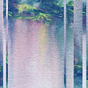 Mystic Rain Abstract Modern Decor Watercolor Ix Poster