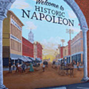 Napoleon Ohio Mural By Dave Rickerd 9853 Poster