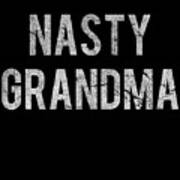 Nasty Grandma Retro Poster
