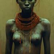 Native African Beauty No.4 Poster