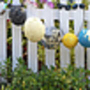 Nautical Buoy Fence Poster