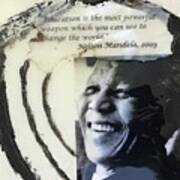 Nelson Mandela On Education Poster