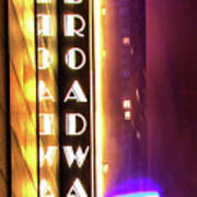 Neon Broadway Poster