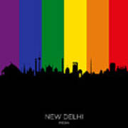 New Delhi India Skyline #83 Poster