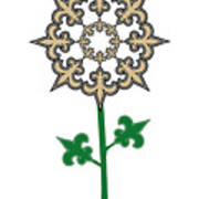 New Orleans Saints - Nfl Football Team Logo Flower Art Poster