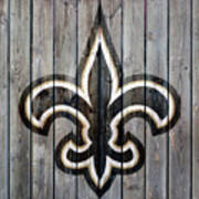 New Orleans Saints Wood Art 2 Poster