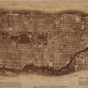 New York City Detail, Photographed From Two Miles Up In The Air 1922 Poster