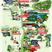 Northwest Arkansas Map Poster