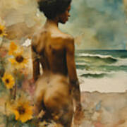 Nude At The Beach No.5 Poster