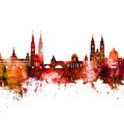 Nurnberg Germany Skyline #79 Poster