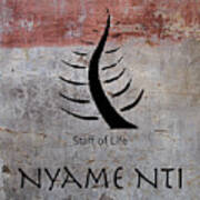 Nyame Nti Adinkra Symbol Poster