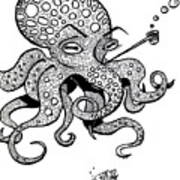 Octopus Sketch Poster