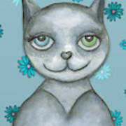Odd-eyed Kitty Poster