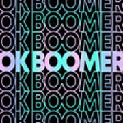 Ok Boomer Retro Poster