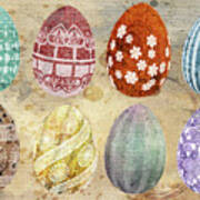 Old Fashioned Easter Eggs Poster