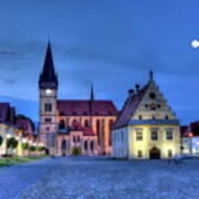 Old Town Square In Bardejov, Slovakia,hdr Poster