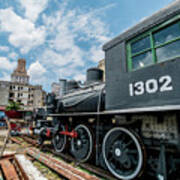 Old Trains, Havana. Cuba Poster